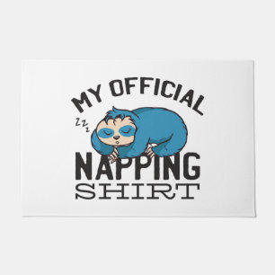 Felpudo Mi camisa oficial para dormir la siesta - Perezoso