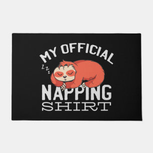 Felpudo Mi camisa oficial para dormir Perezoso
