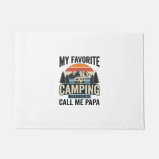 Felpudo Mi Camiseta Favorita De Camping Me Llama Papa_1