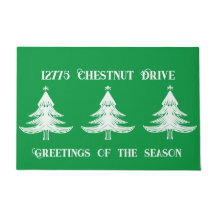 Mi dirección en un Navidad festivo