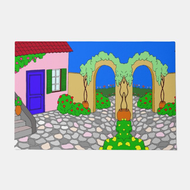 Felpudo Mi jardín (Anverso)