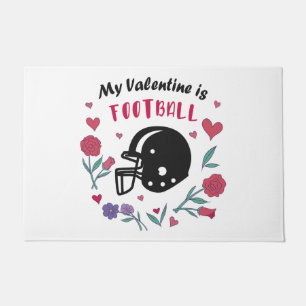Felpudo Mi tarjeta de San Valentín invita al fútbol