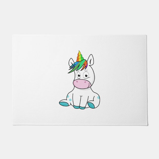 Felpudo Mi unicornio lindo (Anverso)