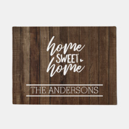 Felpudo Mira personalizada de madera color marrón oscuro |