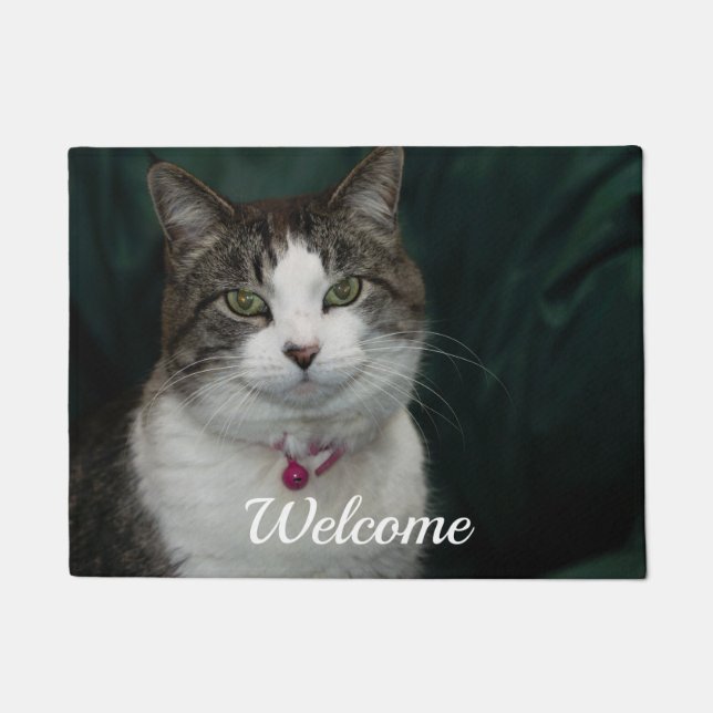 Felpudo Mirándome a ti, bienvenido Doormat (Anverso)