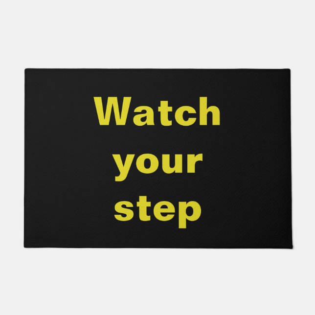 Felpudo Mire su paso (Anverso)