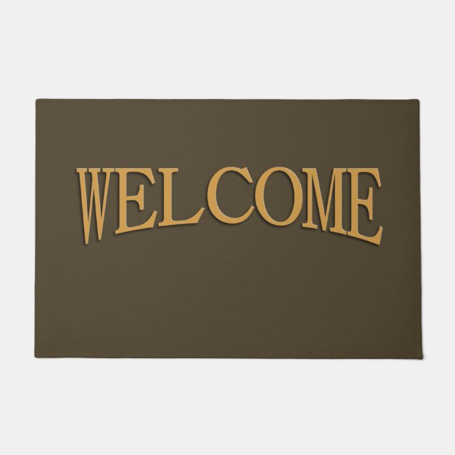 Felpudo Mocha marrón sólida (Anverso)