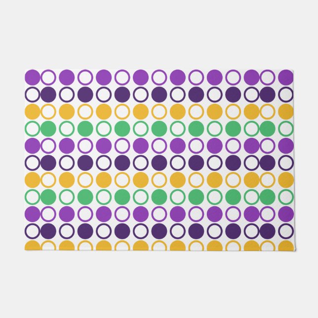 Felpudo Mod Mardi Gras Lunares (Anverso)
