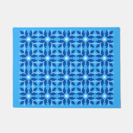 Felpudo Moda Blue Tile FlowPattern Small Door Mat