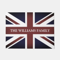 Moda de bienvenida de la bandera británica vintage