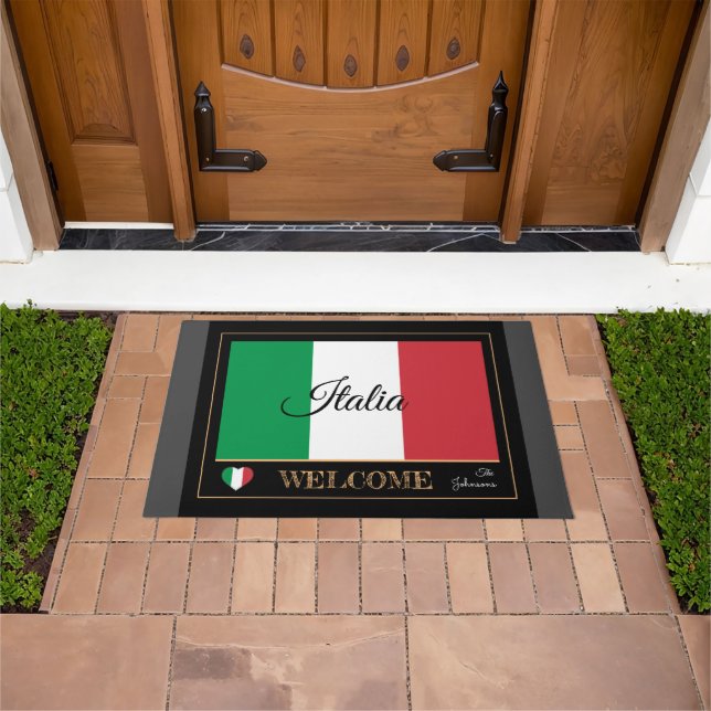 Felpudo Moda de la casa de bandera italiana / deportes Bie (Exterior)