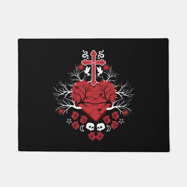 Felpudo Moda del Punk de gótico Post (Anverso)