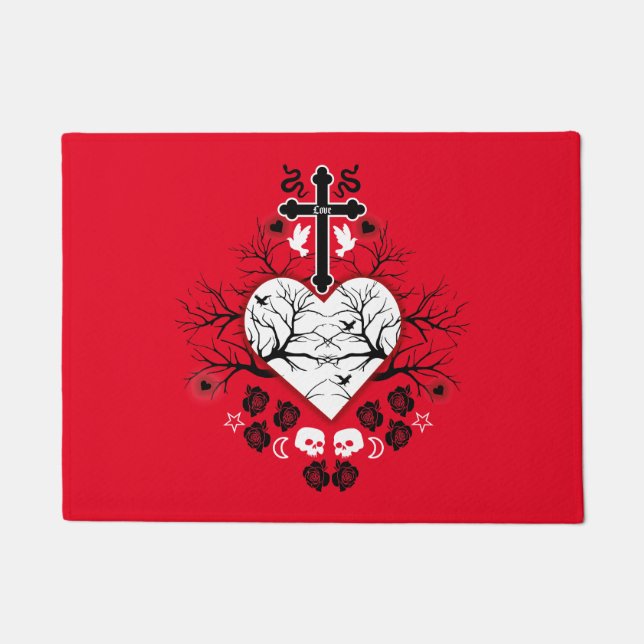 Felpudo Moda del Punk de gótico Post (Anverso)