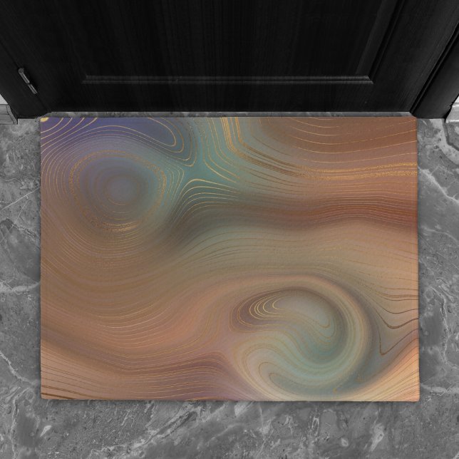 Felpudo Moda Earthy Strata | Agate Natural Welcome-Ish (Subido por el creador)