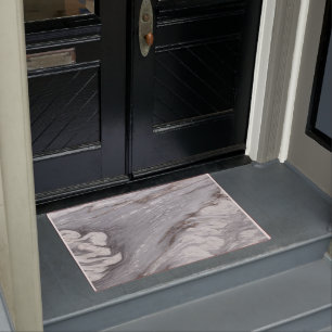 Felpudo moda moderna mármol blanco minimalista