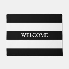 Felpudo Moda Personalizado de franjas de líneas blancas ne