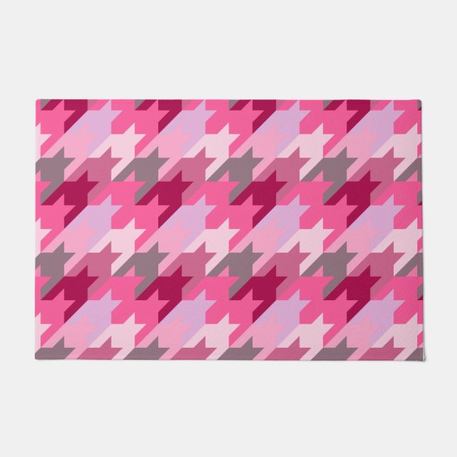 Felpudo Moda Vintage Estilish- Patrón Primavera moderna (Anverso)