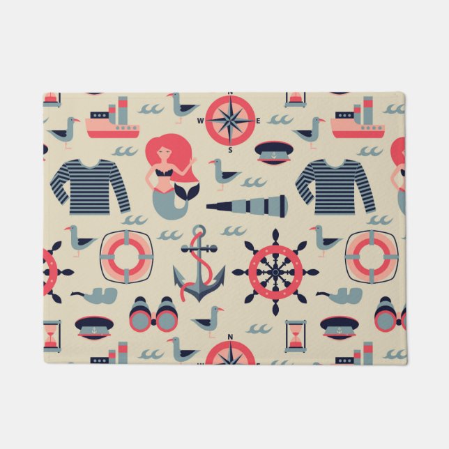 Felpudo Modelo de la vida marina (Anverso)