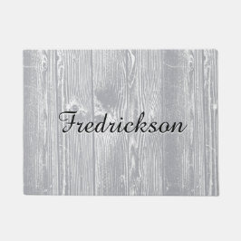 Felpudo Modelo de madera gris conocido de encargo