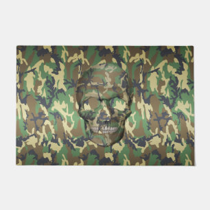 Felpudo Modelo del camuflaje del cráneo de Camo 3D del