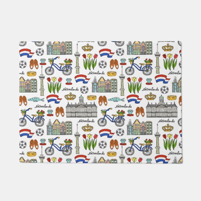 Felpudo Modelo del Doodle de Netherland (Anverso)