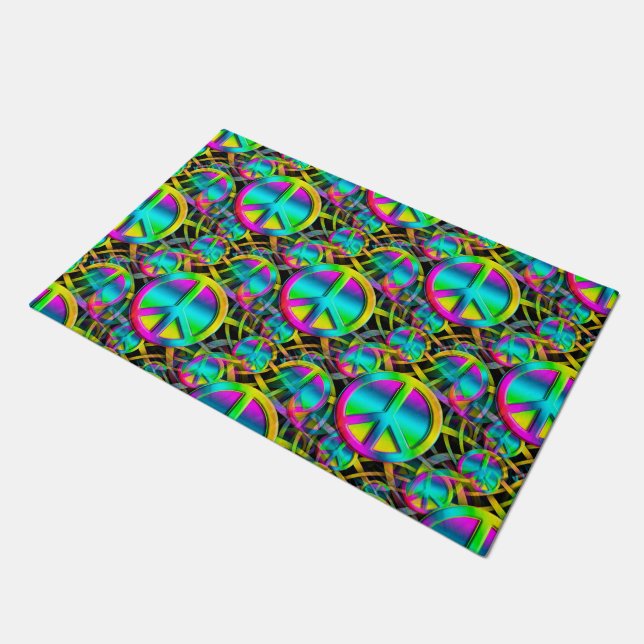Felpudo Modelo inconsútil de la PAZ colorida + sus ideas (Angular)