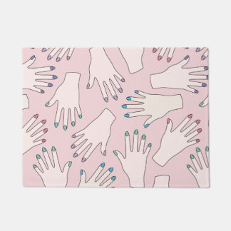 Felpudo Modelo Manicured del pastel del rosa del estudio