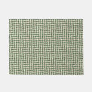 Felpudo Modelo verde de Houndstooth