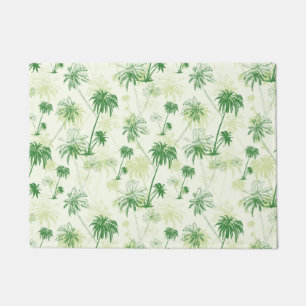 Felpudo Modelo verde de la palmera