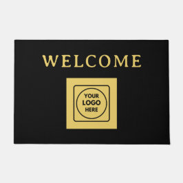 Felpudo Modern Black Logo Business doormat