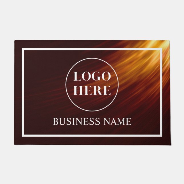 Felpudo Modern Elegant Business Logo Doormat (Anverso)
