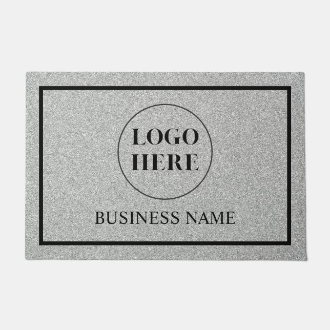 Felpudo Modern Elegant Business Logo Doormat (Anverso)