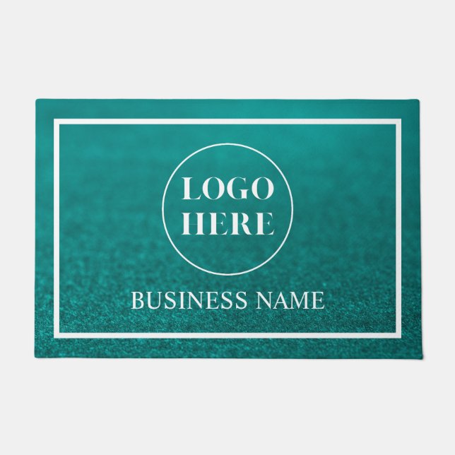 Felpudo Modern Elegant Business Logo Doormat (Anverso)