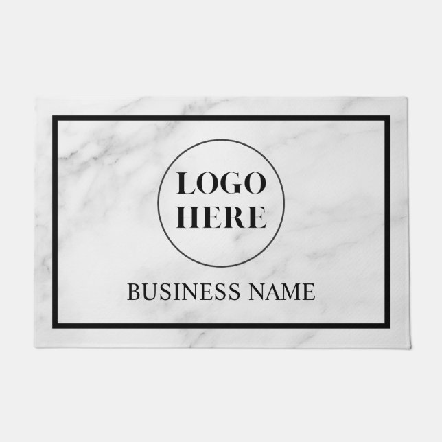Felpudo Modern Elegant Business Logo Doormat (Anverso)