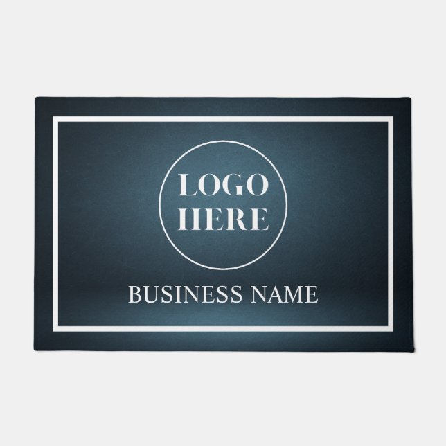 Felpudo Modern Elegant Business Logo Doormat (Anverso)