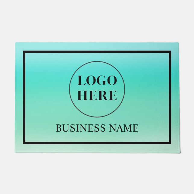 Felpudo Modern Elegant Business Logo Doormat (Anverso)