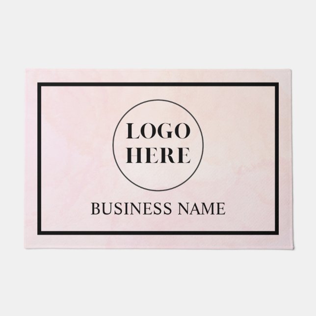 Felpudo Modern Elegant Business Logo Doormat (Anverso)