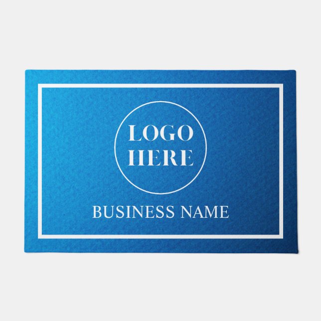 Felpudo Modern Elegant Business Logo Doormat (Anverso)