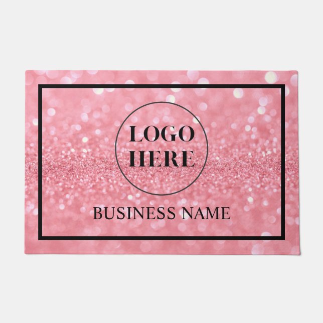 Felpudo Modern Elegant Business Logo Doormat (Anverso)