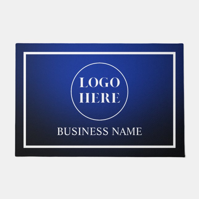 Felpudo Modern Elegant Business Logo Doormat (Anverso)