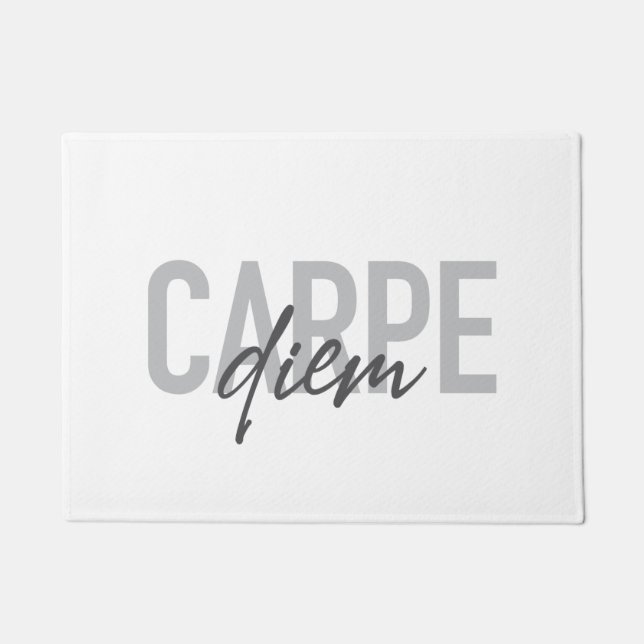 Felpudo Modern, simple, urban, cool design Carpe Diem (Anverso)