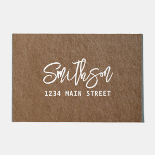 Felpudo Moderna caligrafía Guión manuscrito Rústico