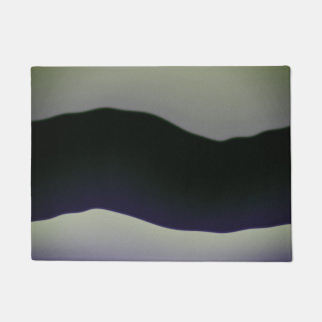 Felpudo Moderna mezcla de patrones de color gris profundo  (Anverso)