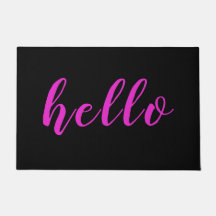 Moderna Moda elegante Diversión rosa hola Negro