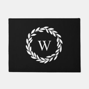 Felpudo Moderna Moda estilo casa de campo monogramada