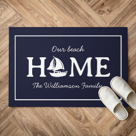 Felpudo Moderna navegación en barco Hogar Familia Nombre B