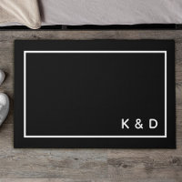 Moderna Pareja Mínima Monograma Calentamiento del 