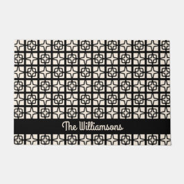 Felpudo Moderno Atómico de Mediados del Siglo de 1950 Retr