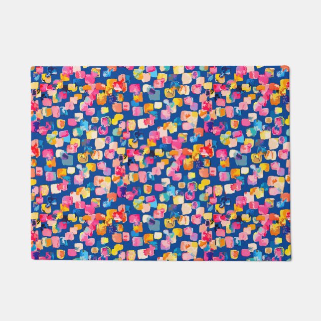 Felpudo Moderno colorido y abstracto (Anverso)