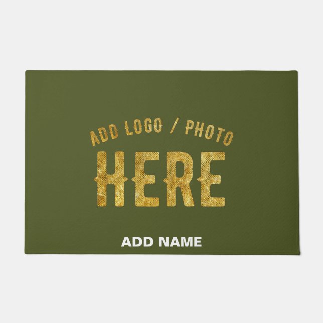 FELPUDO MODERNO CON ESTILO PERSONALIZADO EJÉRCITO VERDE MA (Anverso)